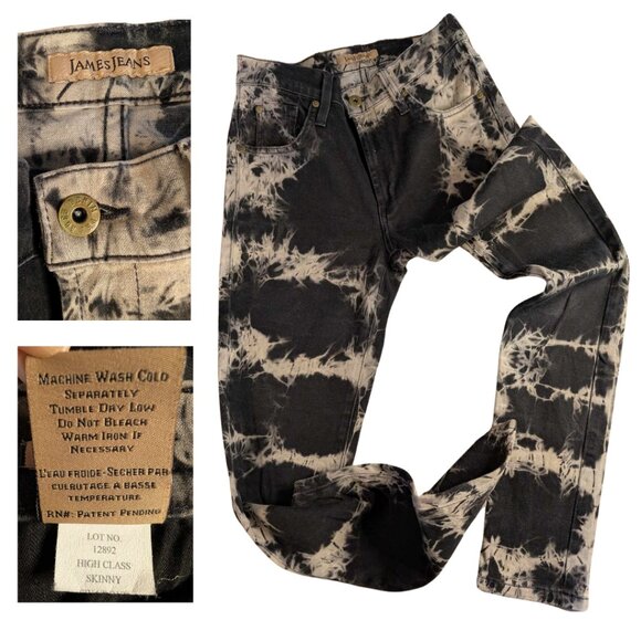 James Jeans High Class Edition Acid Beach Tie Dye Skinny Jeans Size 28 - Picture 5 of 8